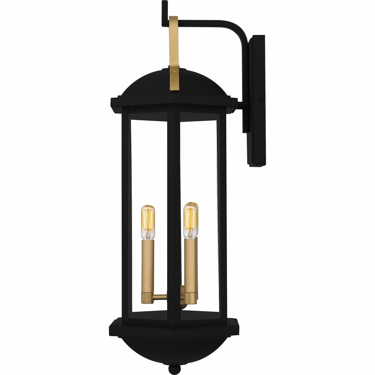 Crestfield Three Light Outdoor Wall Lantern Matte Black