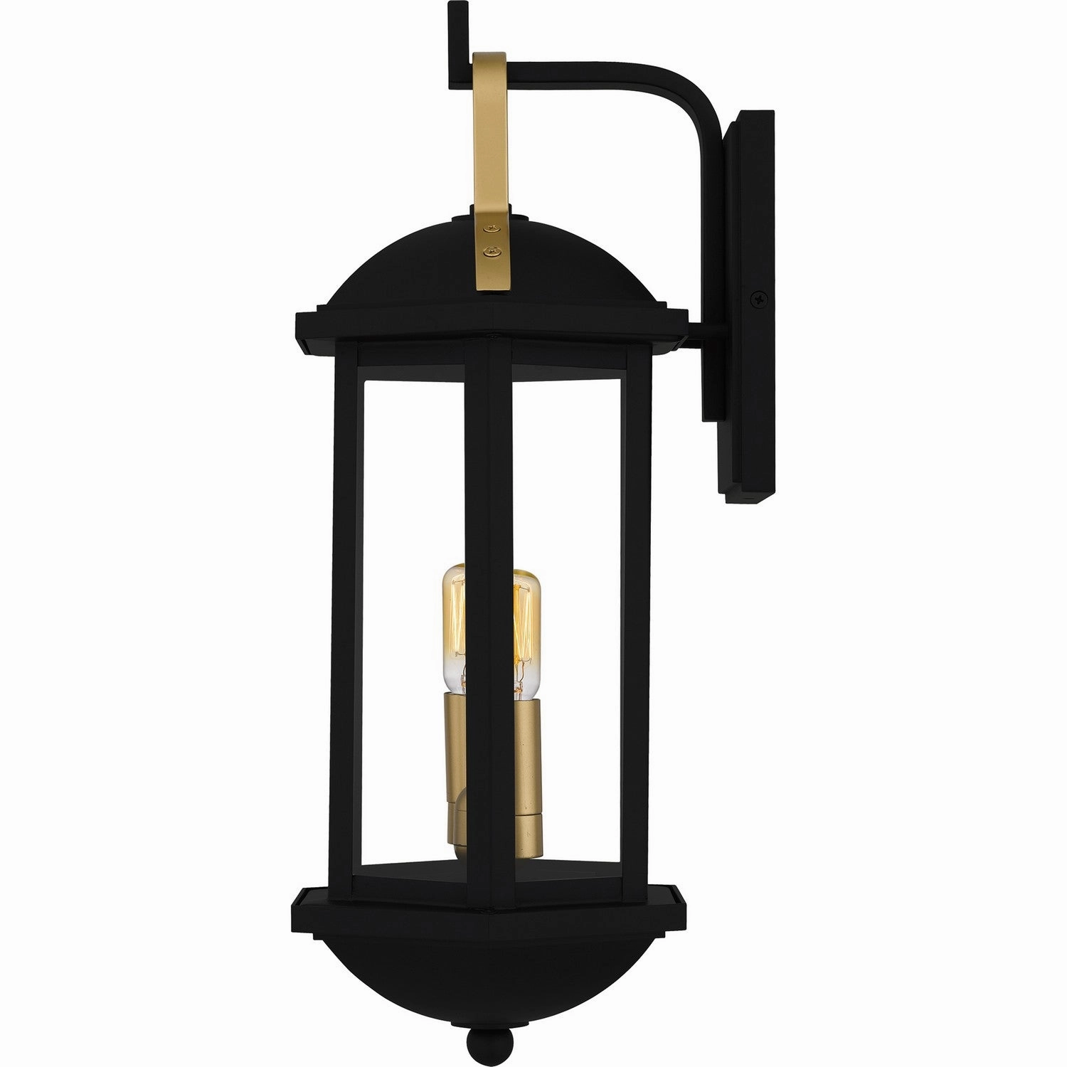 Crestfield Two Light Outdoor Wall Lantern Matte Black
