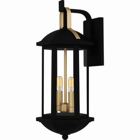 Crestfield Two Light Outdoor Wall Lantern Matte BlackOutdoor wall sconces with motion sensor