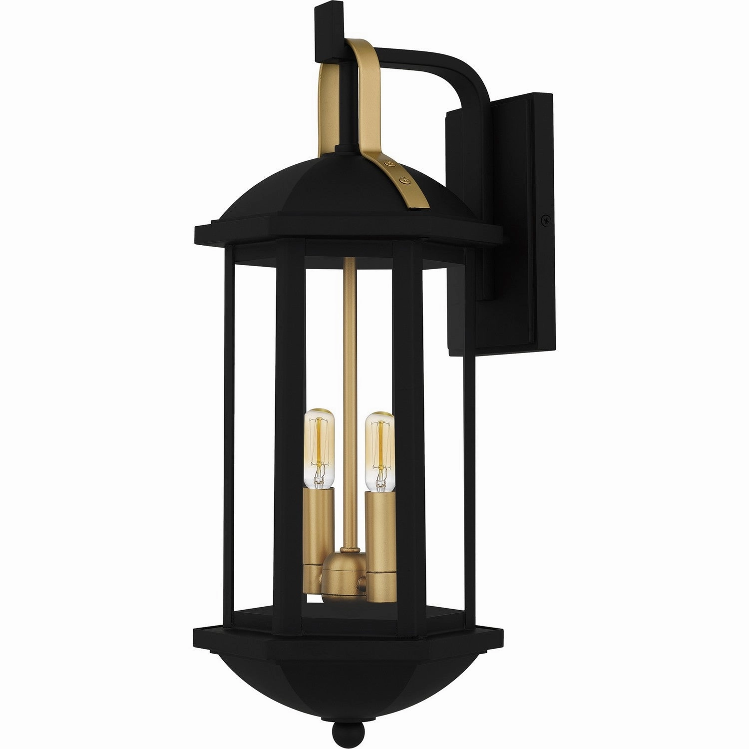 Crestfield Two Light Outdoor Wall Lantern Matte Black