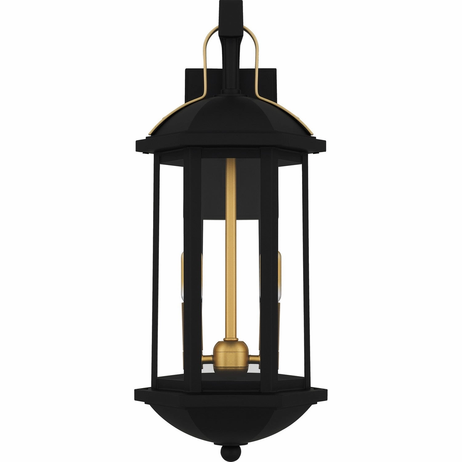 Crestfield Two Light Outdoor Wall Lantern Matte Black
