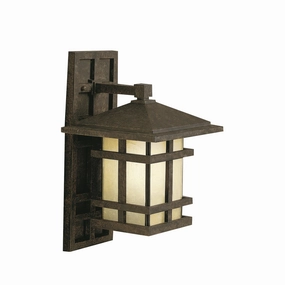 Cross Creek One Light Outdoor Wall Mount Aged BronzeOutdoor wall sconces with motion sensor