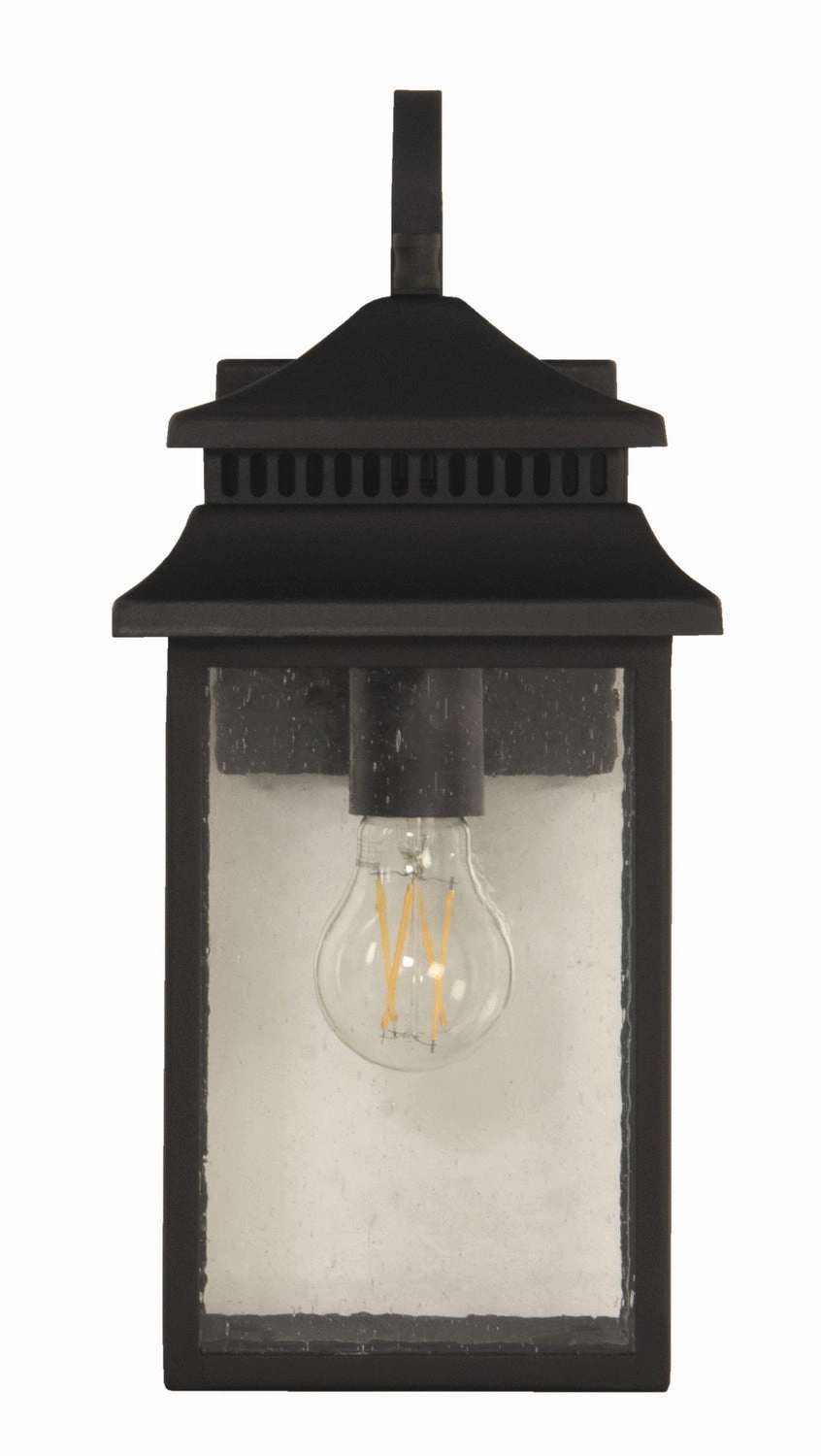 Crossbend One Light Outdoor Wall Mount Textured Black