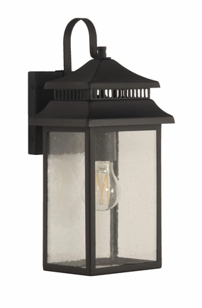 Crossbend One Light Outdoor Wall Mount Textured BlackOutdoor wall sconces with motion sensor