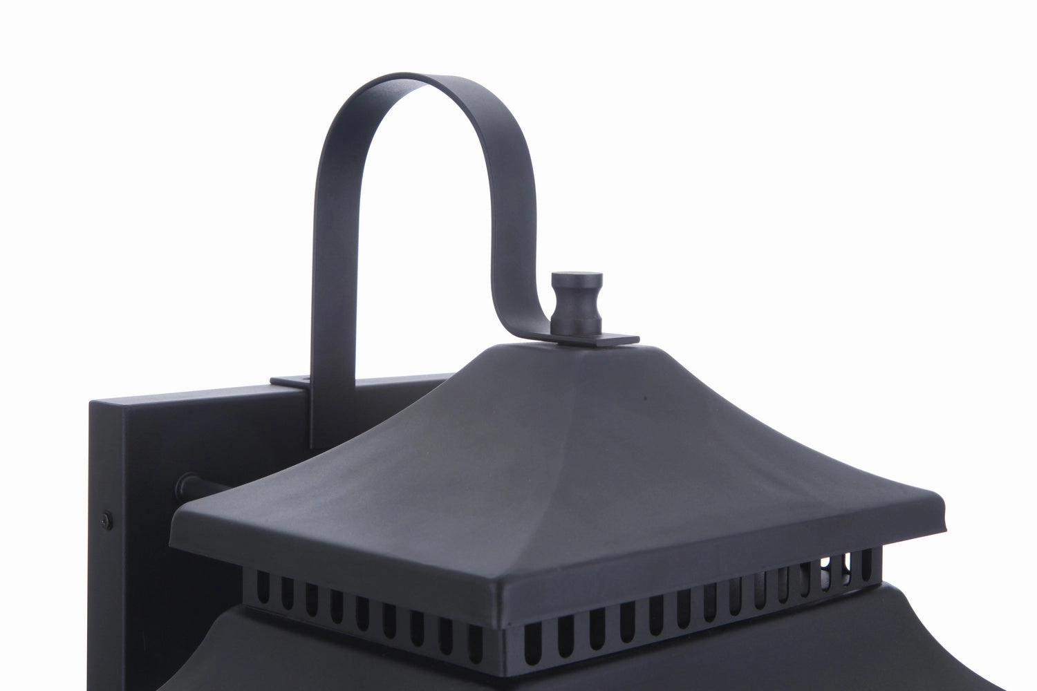 Crossbend Three Light Outdoor Wall Mount Textured Black
