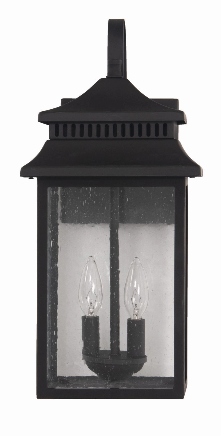 Crossbend Two Light Outdoor Wall Mount Dark Bronze Gilded