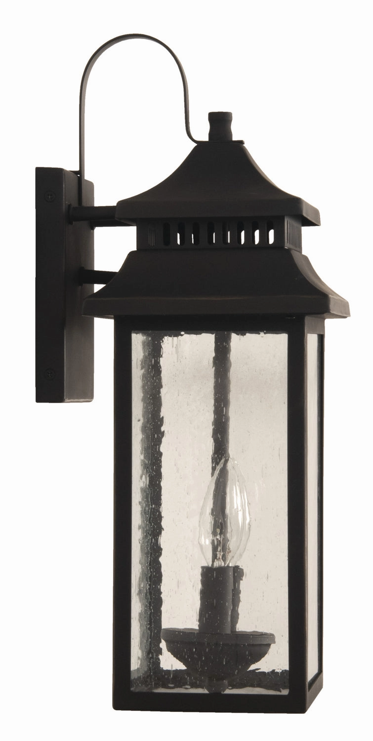 Crossbend Two Light Outdoor Wall Mount Dark Bronze Gilded