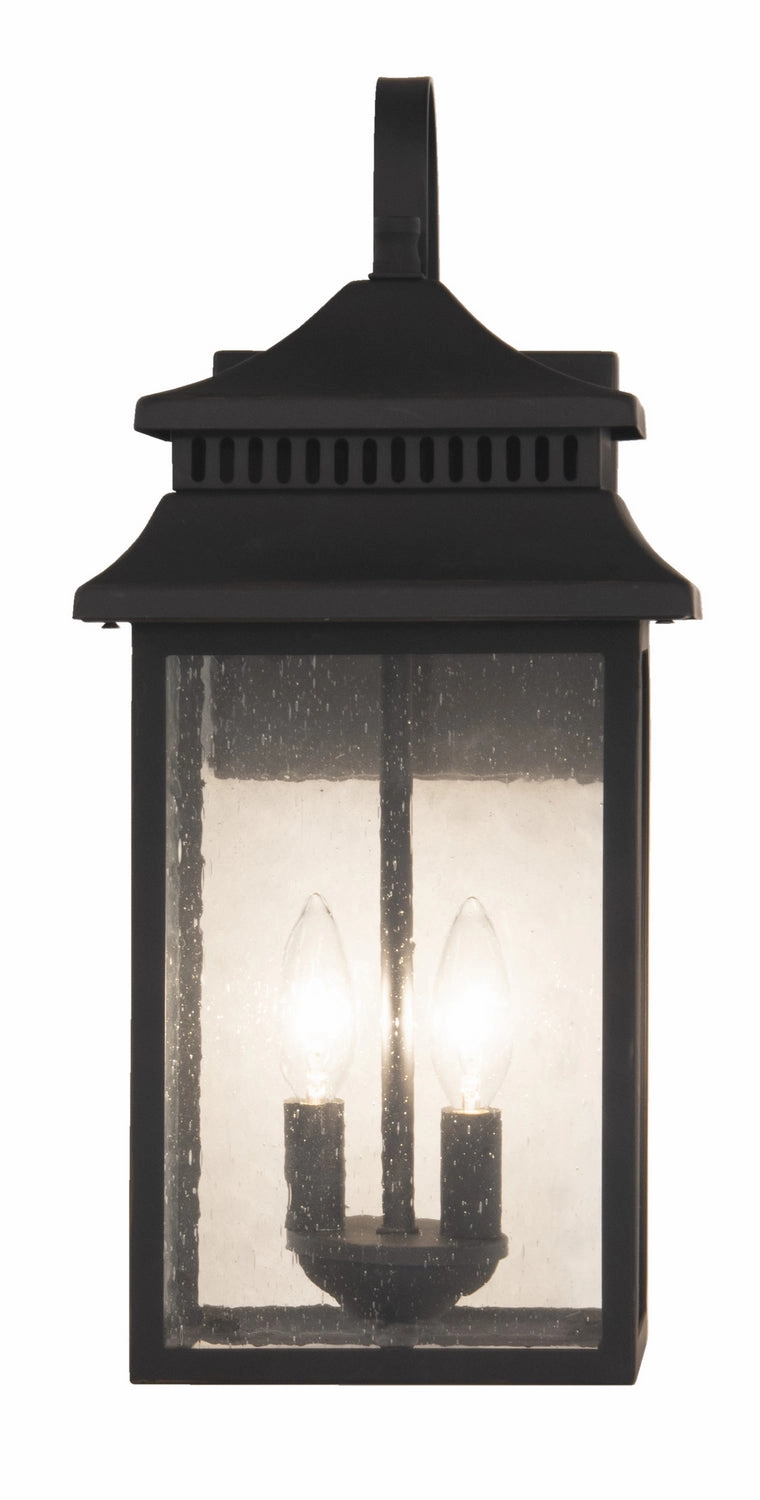 Crossbend Two Light Outdoor Wall Mount Dark Bronze Gilded