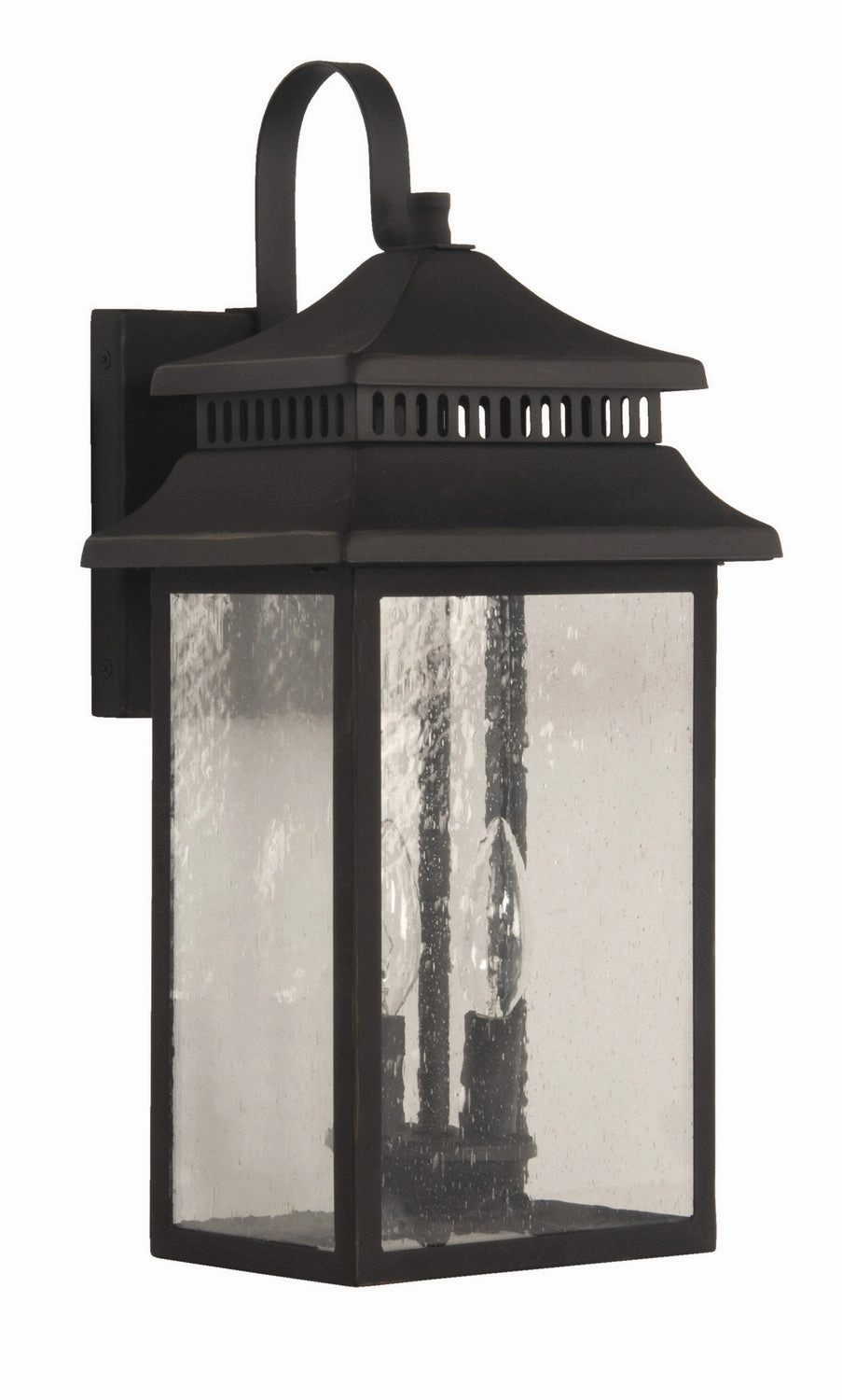 Crossbend Two Light Outdoor Wall Mount Dark Bronze GildedOutdoor wall sconces with motion sensor