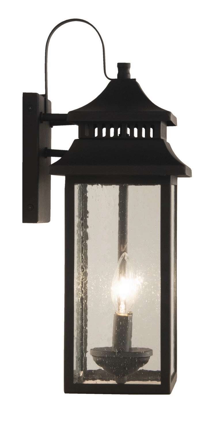 Crossbend Two Light Outdoor Wall Mount Textured Black