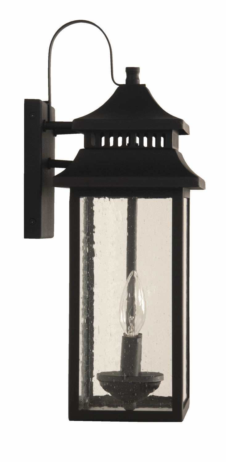 Crossbend Two Light Outdoor Wall Mount Textured Black