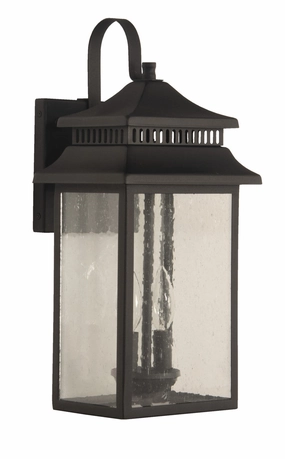 Crossbend Two Light Outdoor Wall Mount Textured BlackOutdoor wall sconces with motion sensor