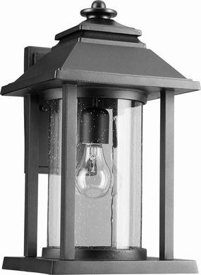 Crusoe One Light Outdoor Lantern Textured BlackOutdoor wall sconces with motion sensor