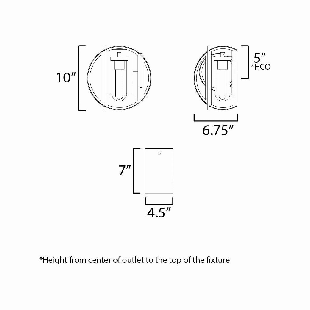 Crux 1-Light Outdoor Sconce