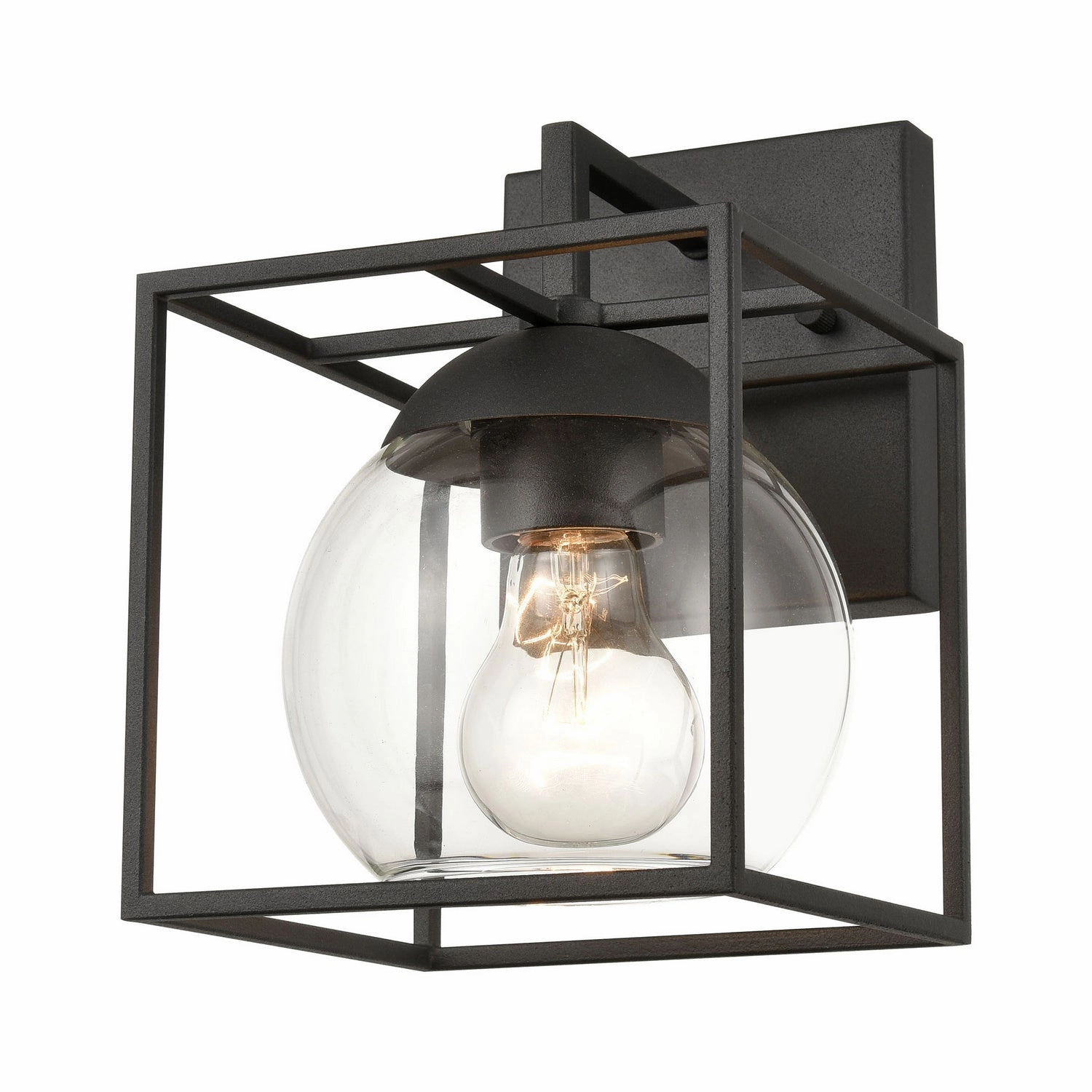 Cubed One Light Outdoor Wall Sconce CharcoalOutdoor wall sconces with motion sensor