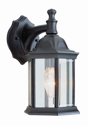 Cumberland One Light Wall Lantern BlackOutdoor wall sconces with motion sensor