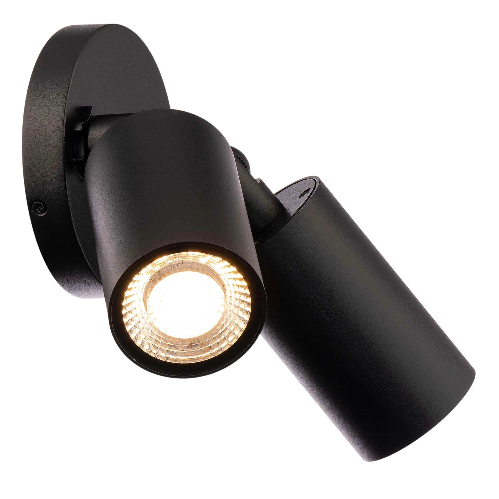 Cylinder LED Double Adjustable Indoor/Outdoor Wall Light