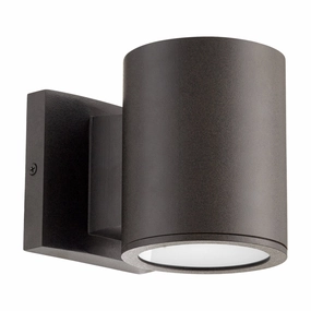 Cylinder LED Outdoor Wall Lantern Oiled BronzeOutdoor wall sconces with motion sensor