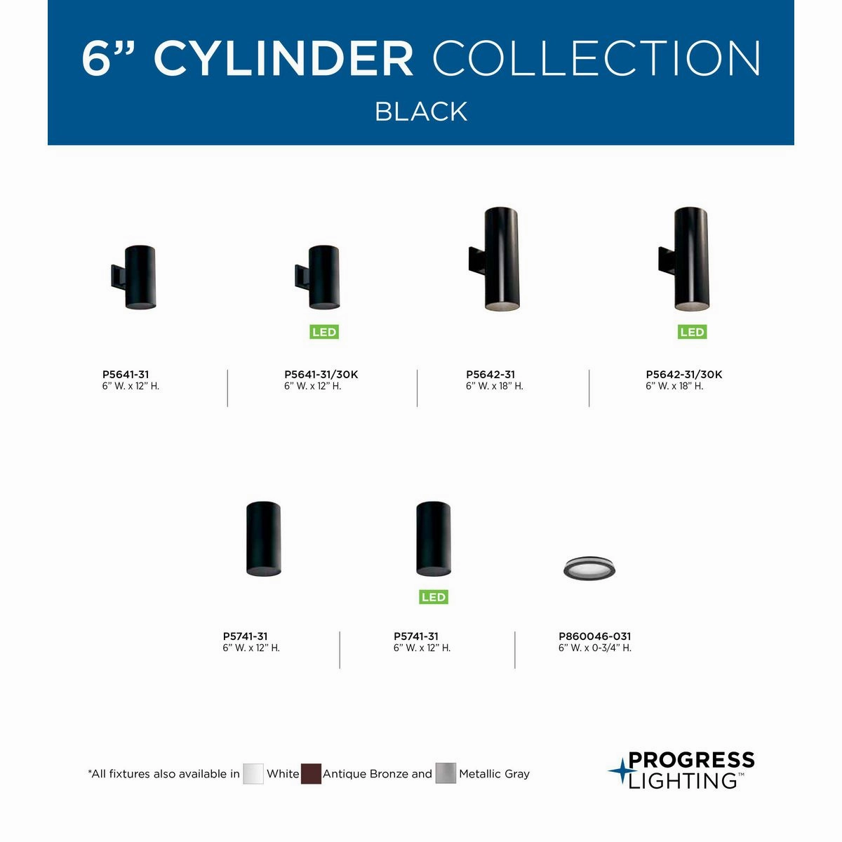 Cylinder Two Light Wall Lantern Black