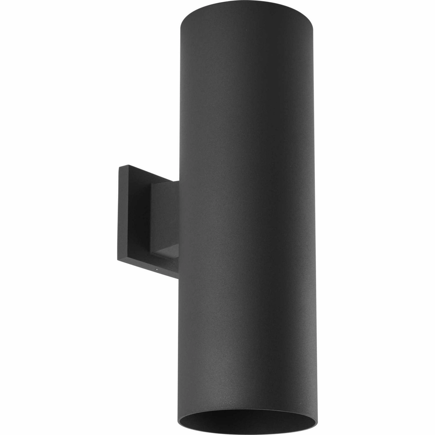 Cylinder Two Light Wall Lantern Black