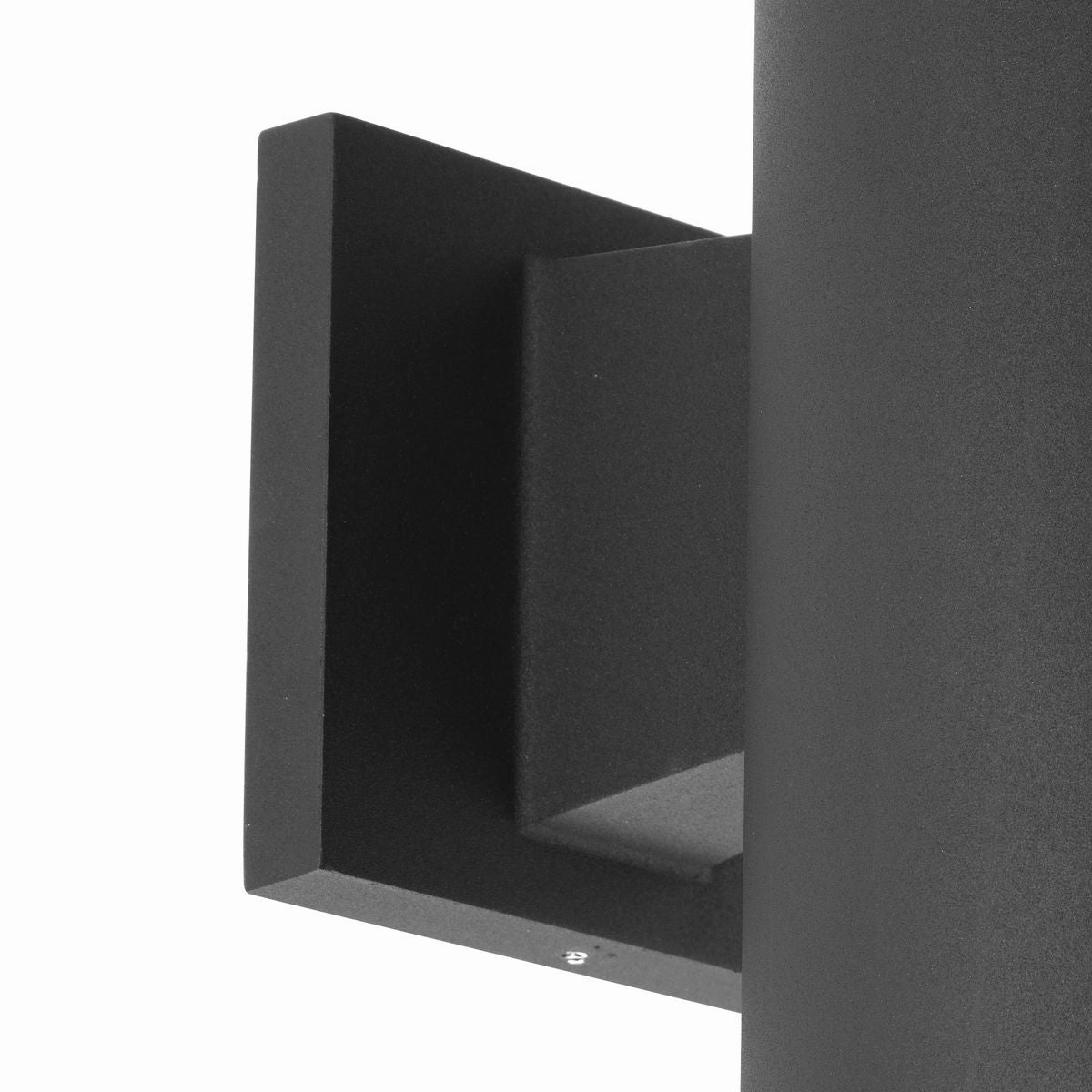 Cylinder Two Light Wall Lantern Black
