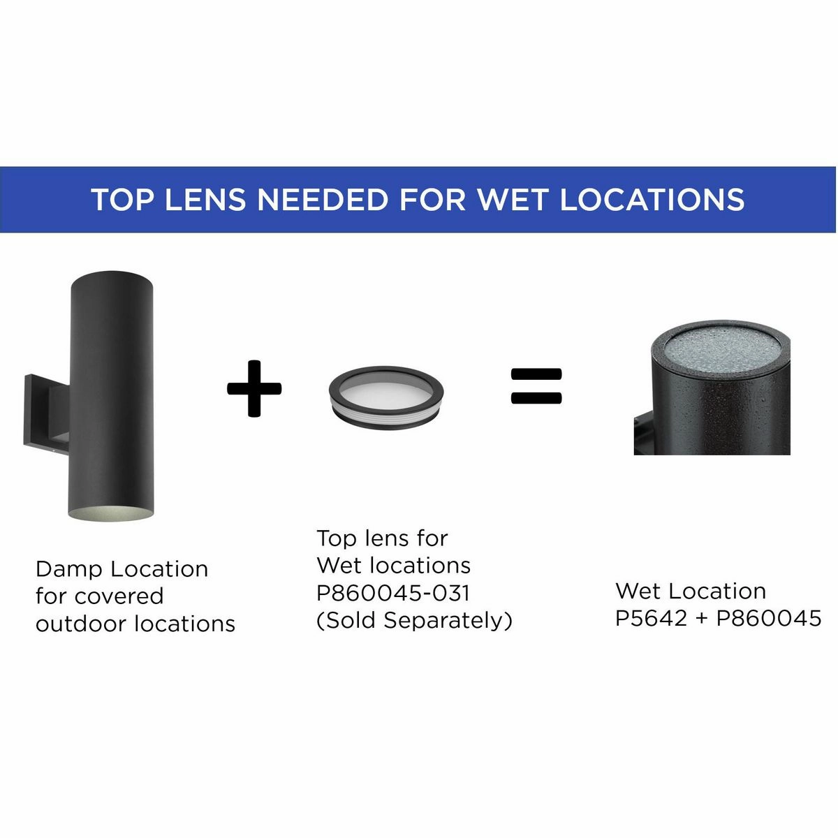 Cylinder Two Light Wall Lantern Black