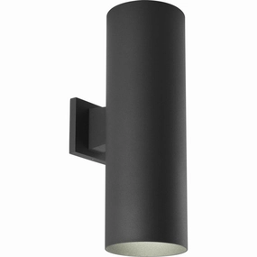 Cylinder Two Light Wall Lantern BlackOutdoor wall sconces with motion sensor