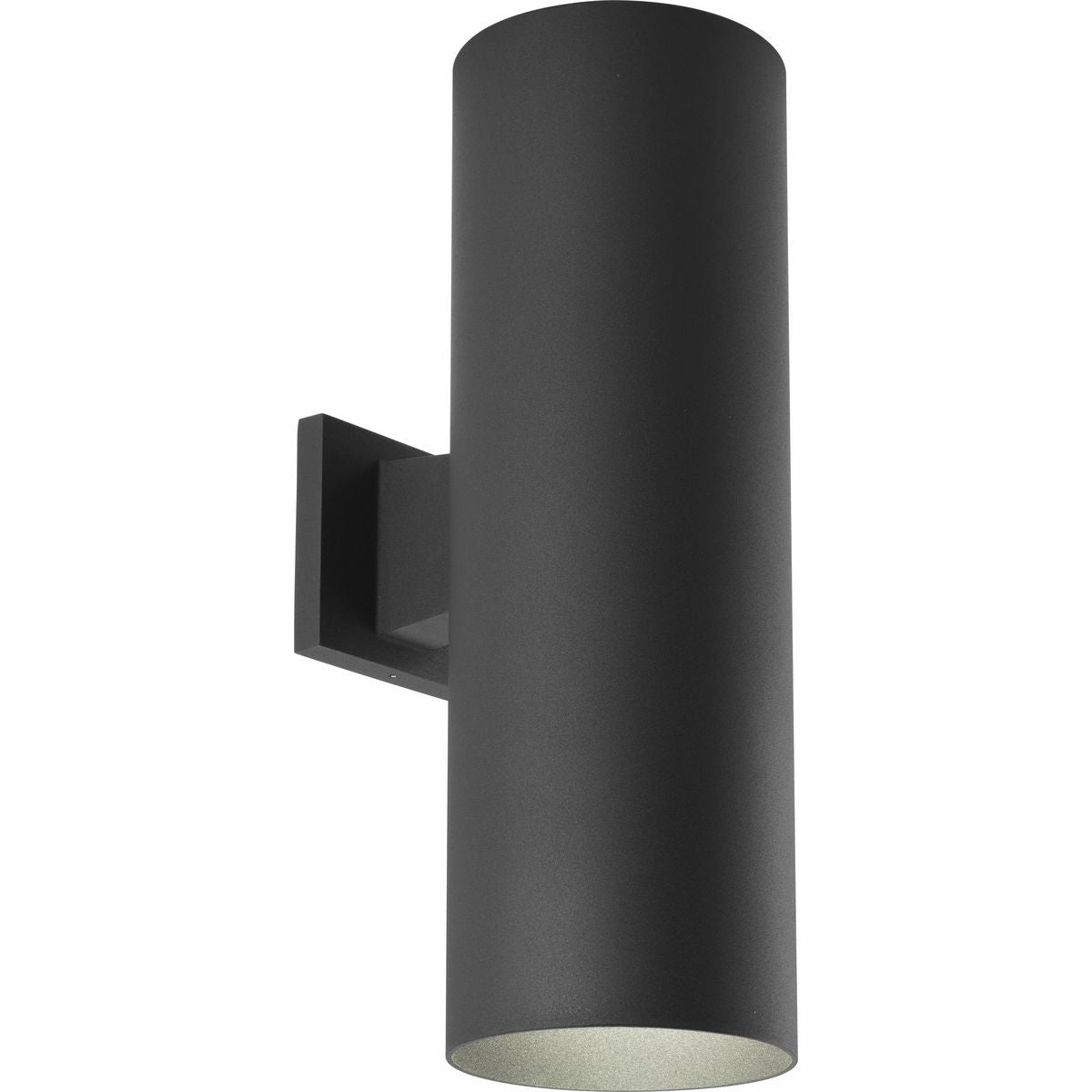 Cylinder Two Light Wall Lantern Black