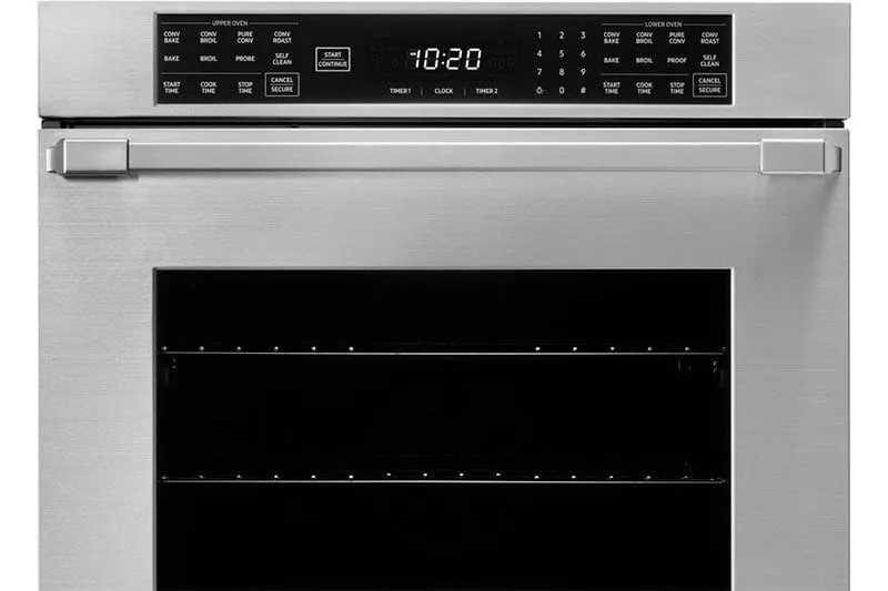 Dacor HWO227PS 27" Double Wall Oven, Silver Stainless Steel With Pro Style Handle