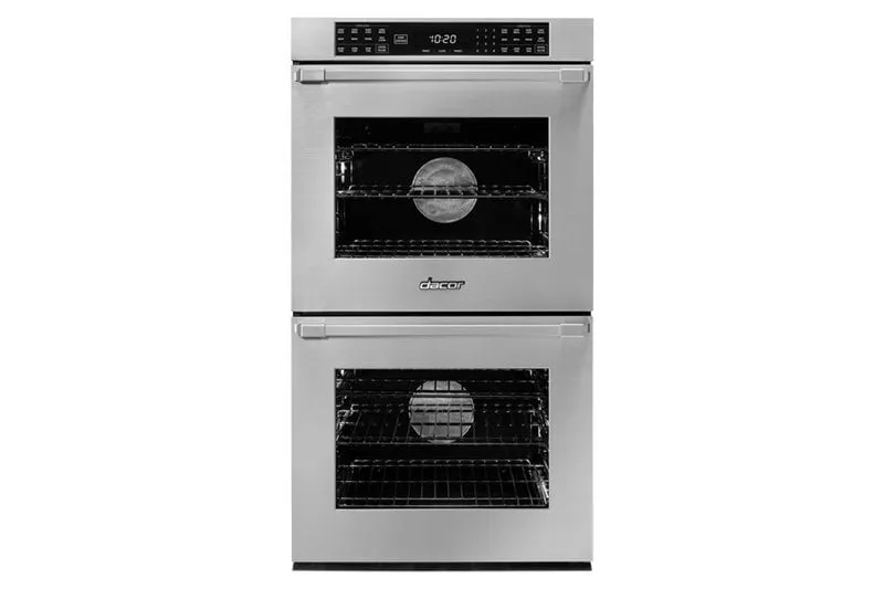 Dacor HWO227PS 27" Double Wall Oven, Silver Stainless Steel With Pro Style Handle