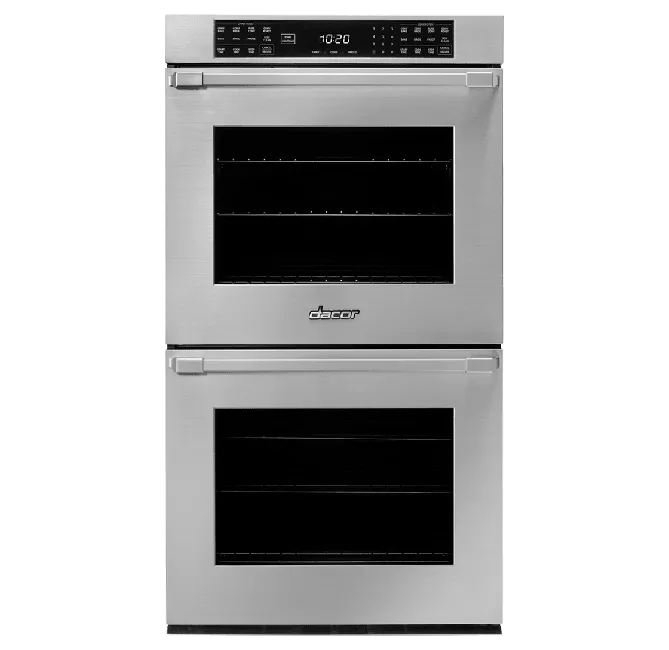Dacor HWO227PS 27" Double Wall Oven, Silver Stainless Steel With Pro Style Handle