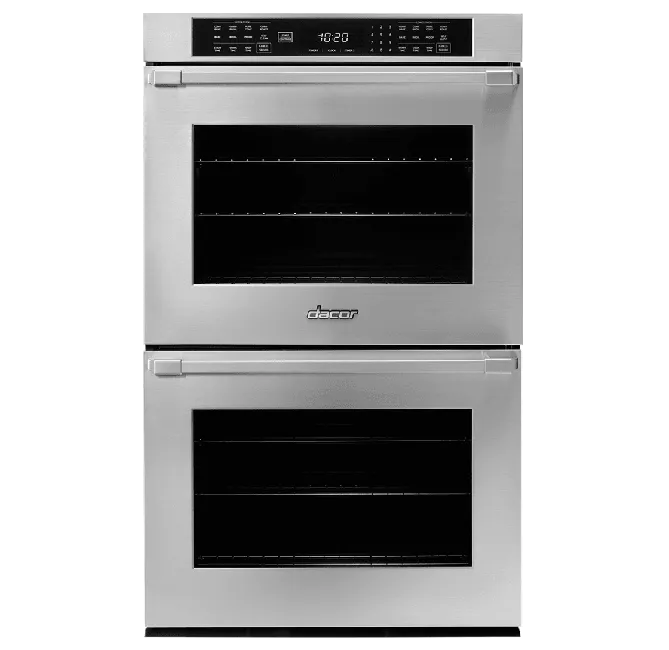 Dacor HWO230PS 30" Double Wall Oven, Silver Stainless Steel With Pro Style Handle