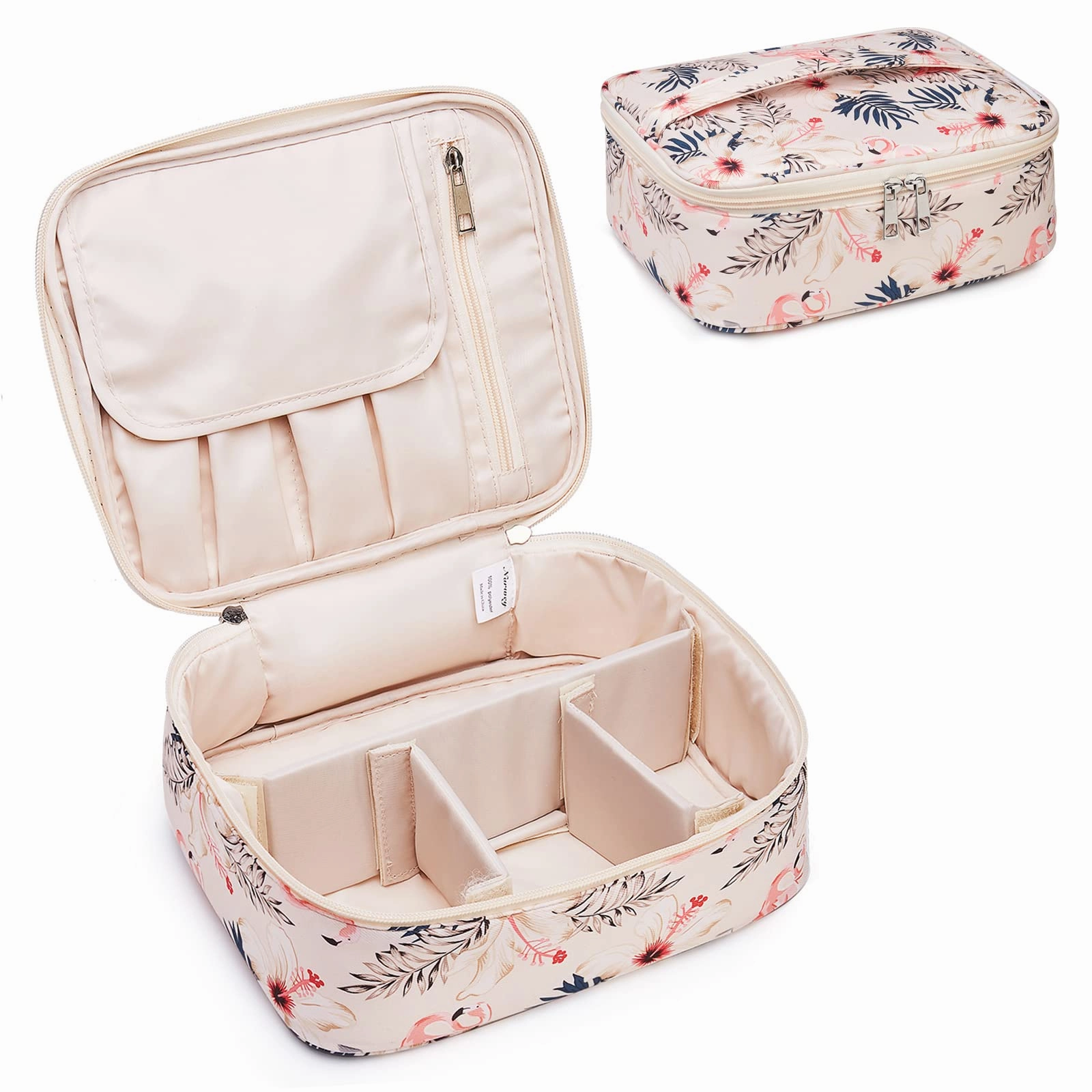 Narwey Travel Large Cosmetic Case Makeup Bag Special Offer Inside