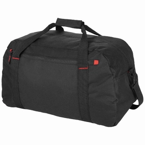 Vancouver Travel Duffel Bag 35L - Solid Black/Red Sweet Deal Inside Hot Pick Sale
