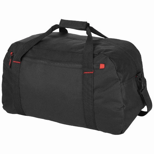 Vancouver Travel Duffel Bag 35L - Solid Black/Red Sweet Deal Inside Hot Pick Sale