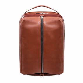 Mcklein 17" Leather Carry-All Laptop & Tablet Overnight Backpack Hot Sale Today