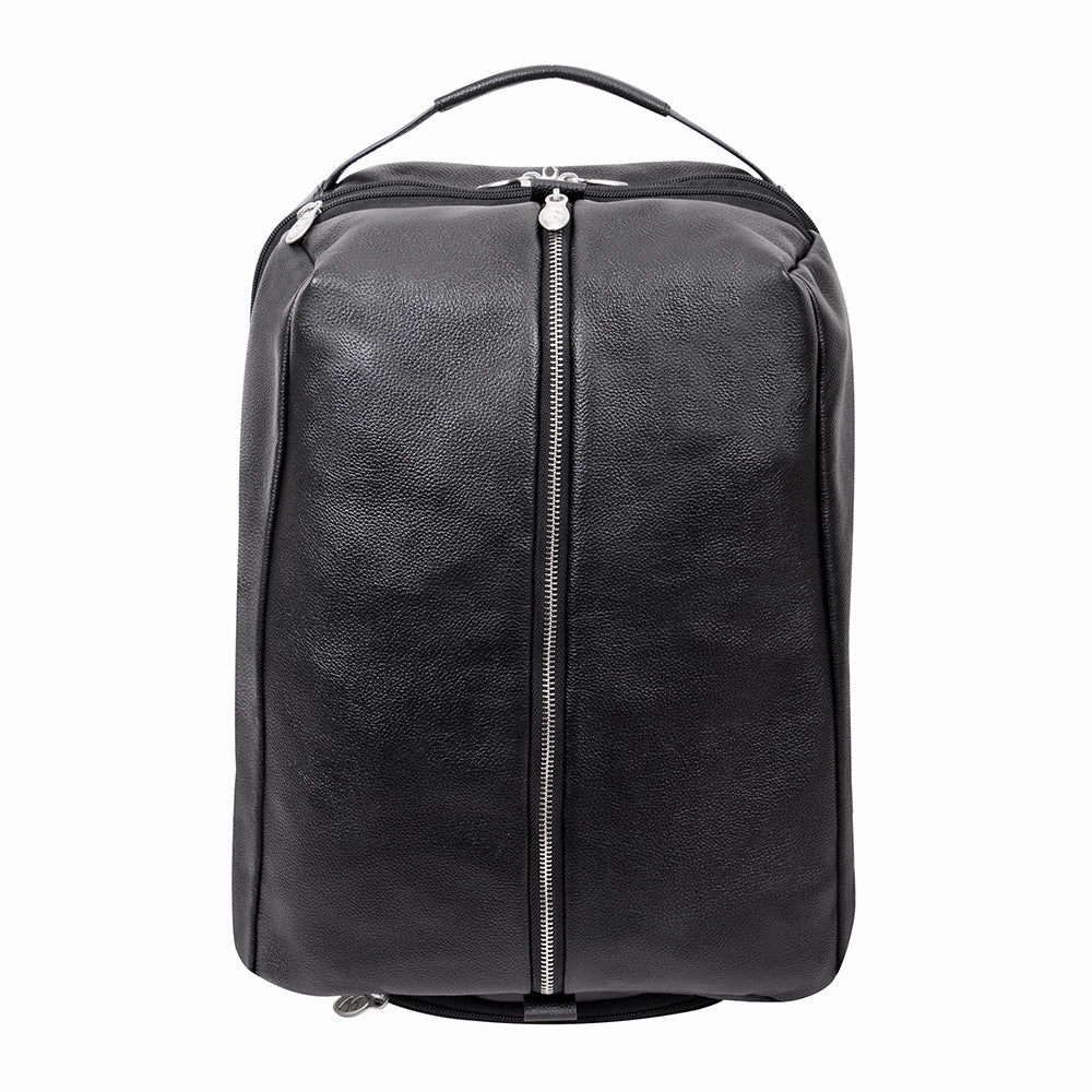 Mcklein 17" Leather Carry-All Laptop & Tablet Overnight Backpack Shop Grab Savings