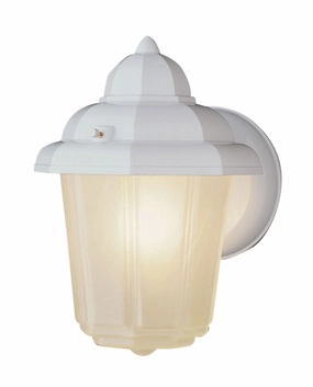 Dale One Light Wall Lantern WhiteOutdoor wall sconces with motion sensor
