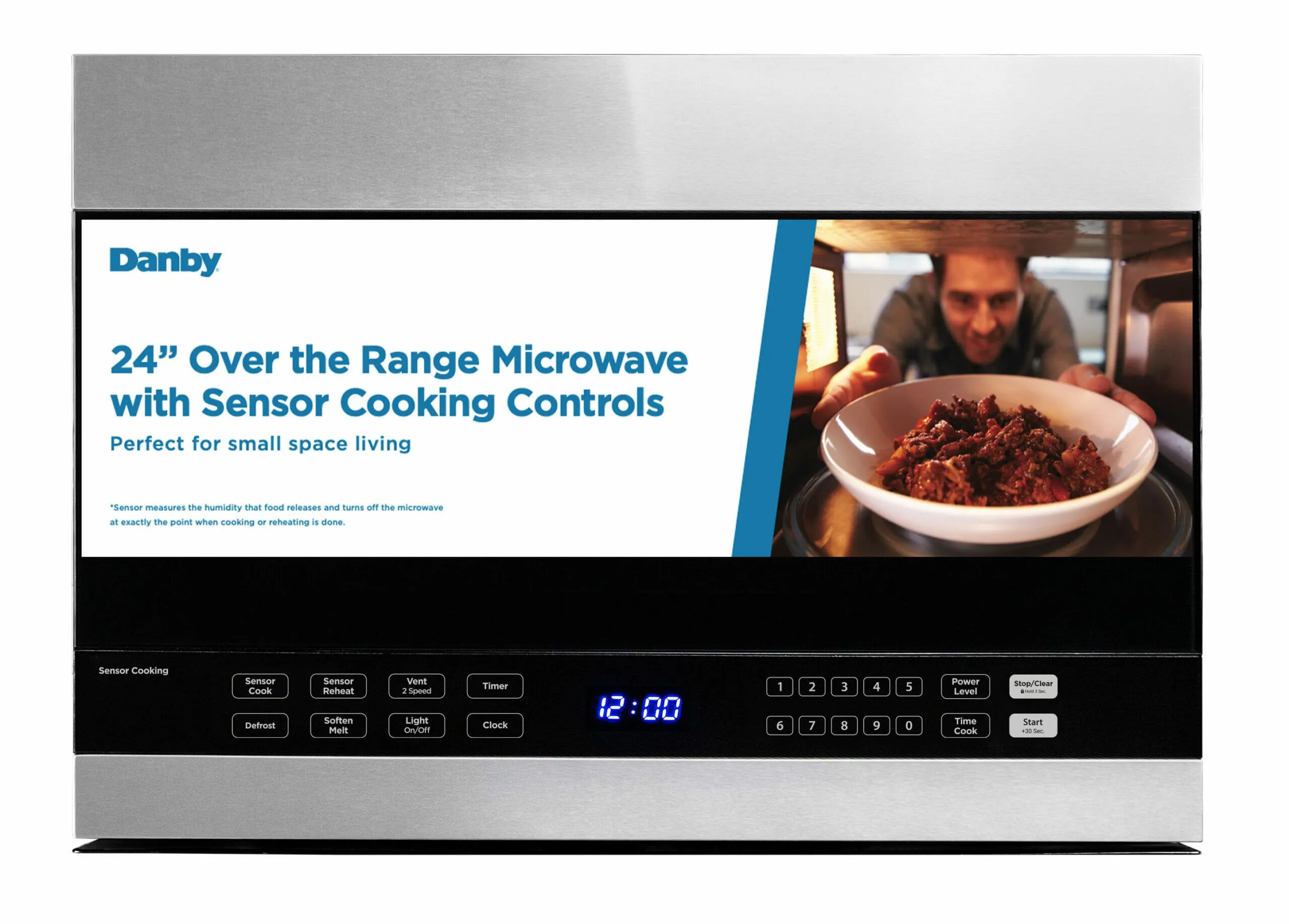 Danby DOM014401G1 Danby 1.4 Cu. Ft. Over The Range Microwave Oven In Stainless Steel