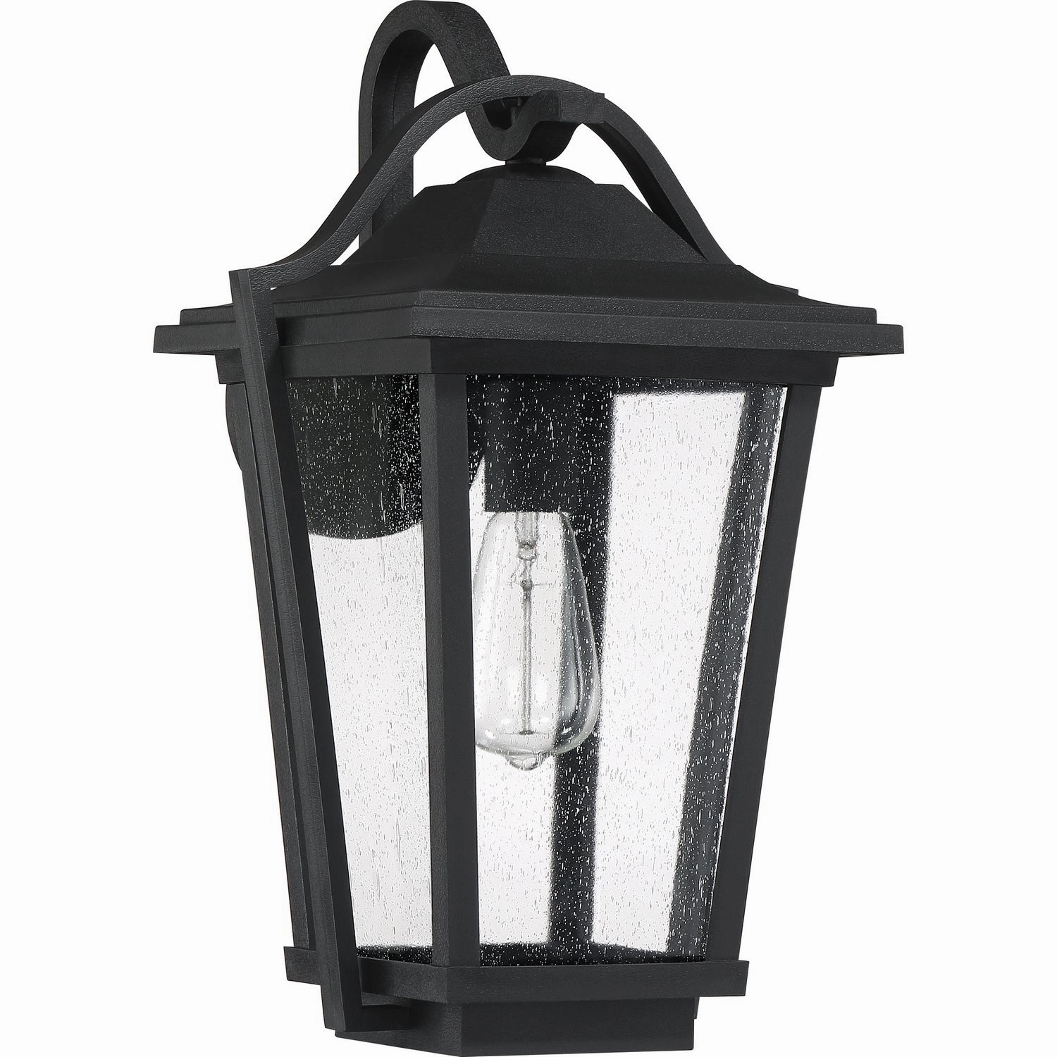 Darius One Light Outdoor Wall Lantern Earth Black