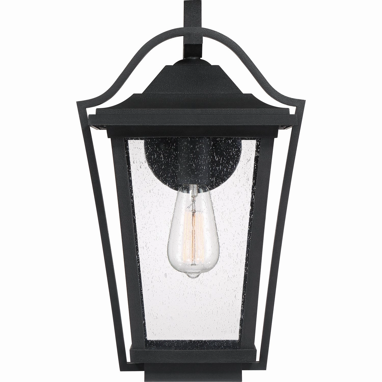 Darius One Light Outdoor Wall Lantern Earth Black