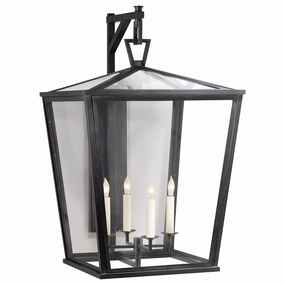 Darlana Outdoor Four Light Wall Lantern BronzeOutdoor wall sconces with motion sensor