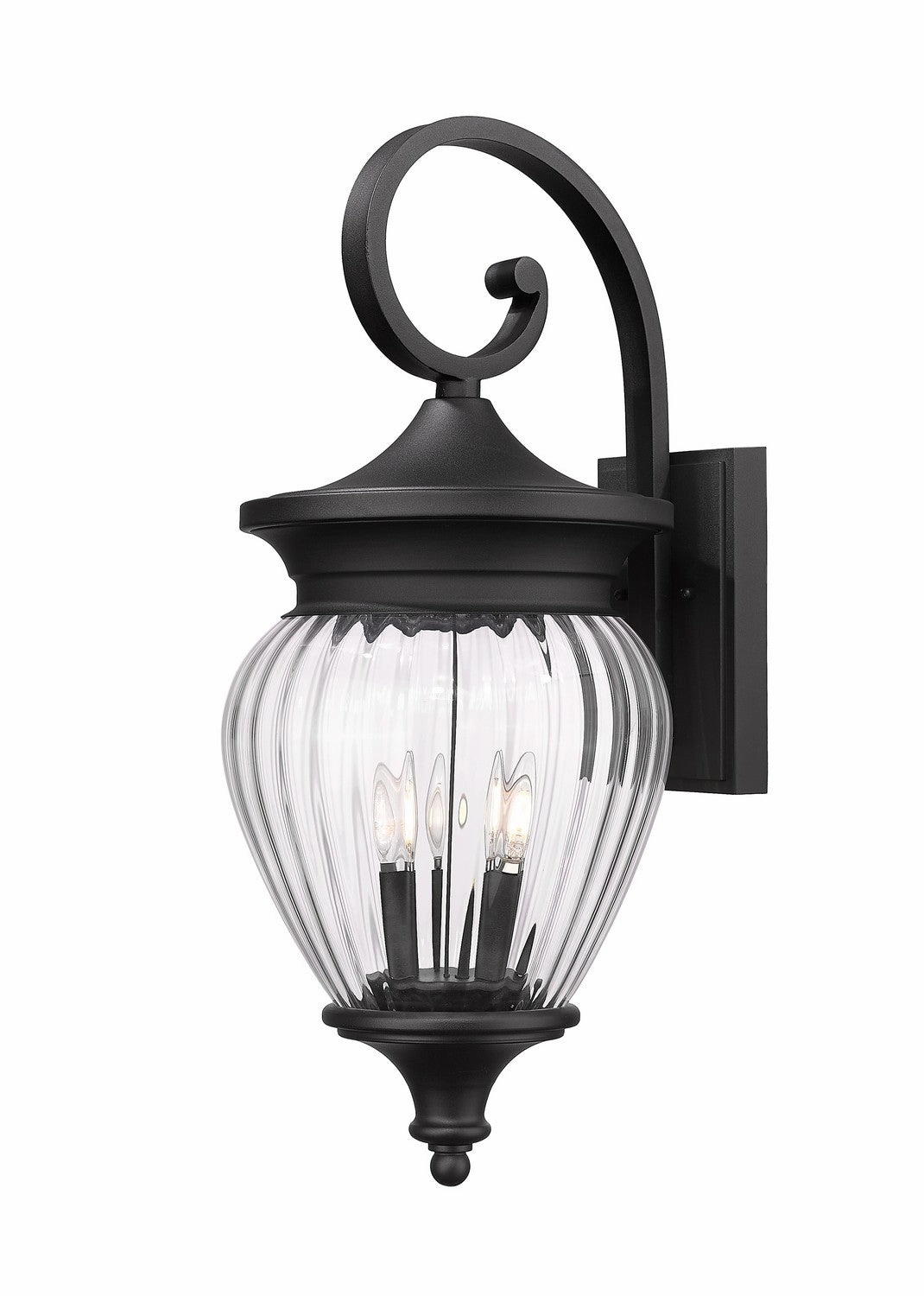Davina Four Light Outdoor Wall Light BlackOutdoor wall sconces with motion sensor