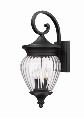 Davina Four Light Outdoor Wall Light BlackOutdoor wall sconces with motion sensor