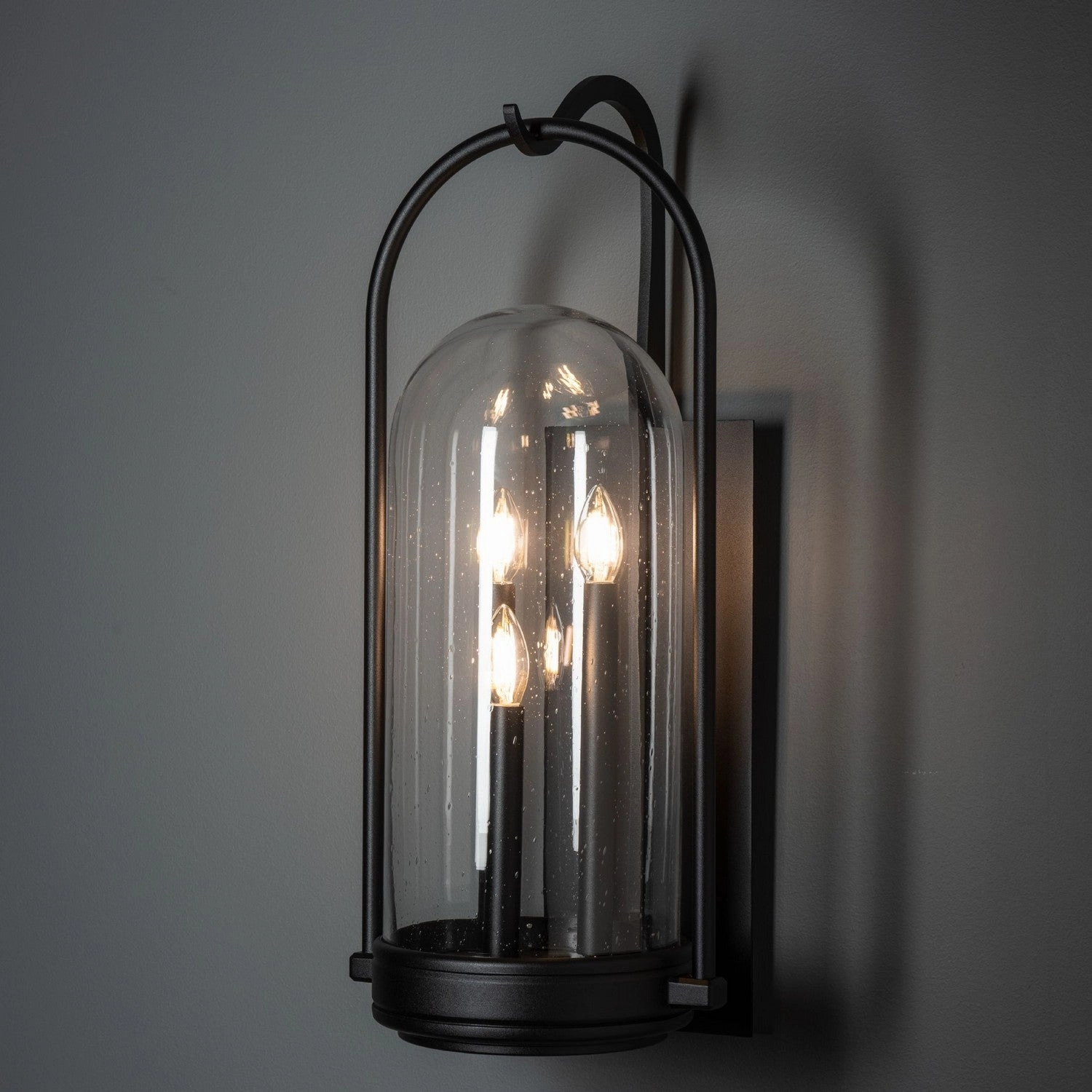 Davis Three Light Outdoor Wall Sconce Coastal Black