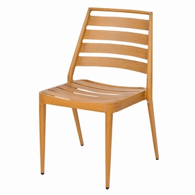 Daytona Stackable Slat Dining Chairoutdoor dining chair with armrests