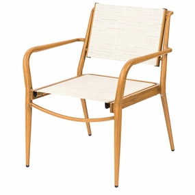 Daytona Stackable Sling Dining Chairoutdoor dining chair with armrests