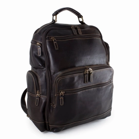 Daytrekr Collection Leather Deluxe Backpack Weekend Specials Last Chance Offer