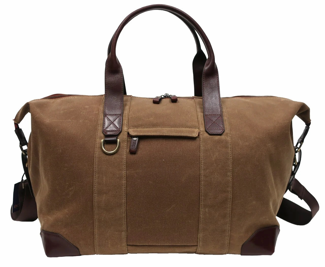 Boconi Sloan Waxed Canvas And Pull-Up Leather 18" Duffel Bag Perfect Gift Sale Price Drop Frenzy