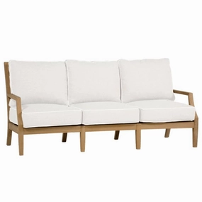 Delray Teak Sofaweatherproof teak dining table and chairs